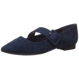 Bella Vita Virginia II Mary Jane - Ballet Plano para Mujer, Azul Marino Gamuza, 6.5 US