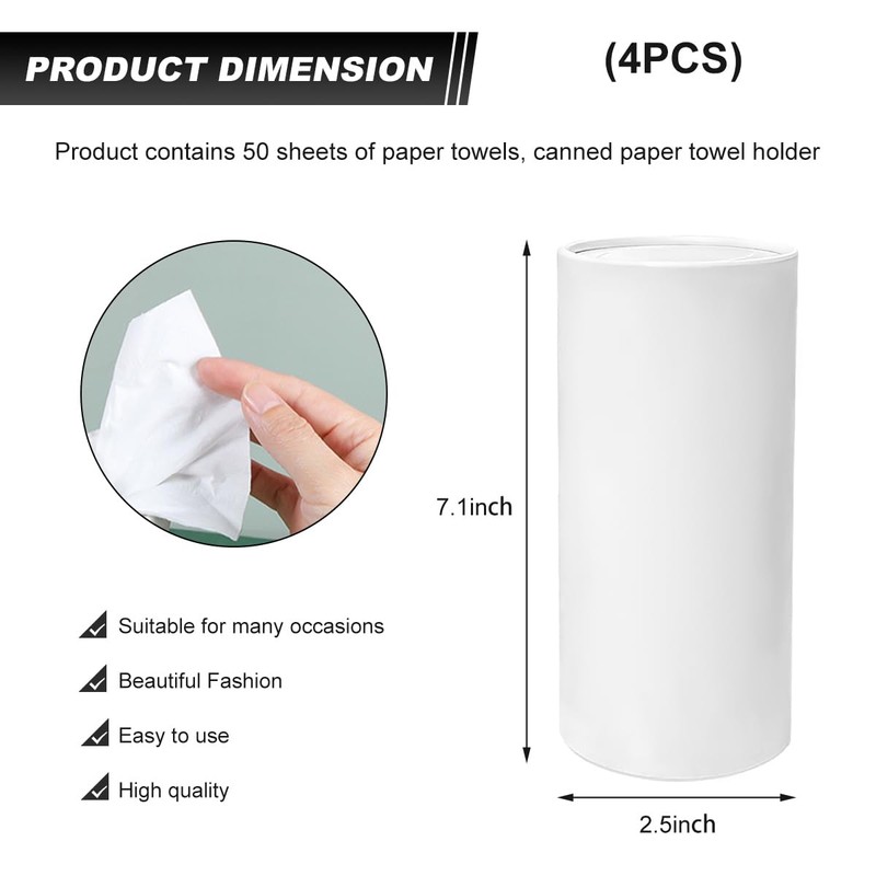 DXNQ 4 PCS Car Tissues Holder, Car Cup Holder Refillable