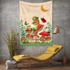 Funny Tapestry Boho Mushroom Tapestry Frog Aesthetic Moon Stars Tapestry