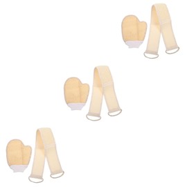 Minkissy 3 Sets Body Wash Mitts Back Scrubber Exfoliating Loofah for Shower Bath