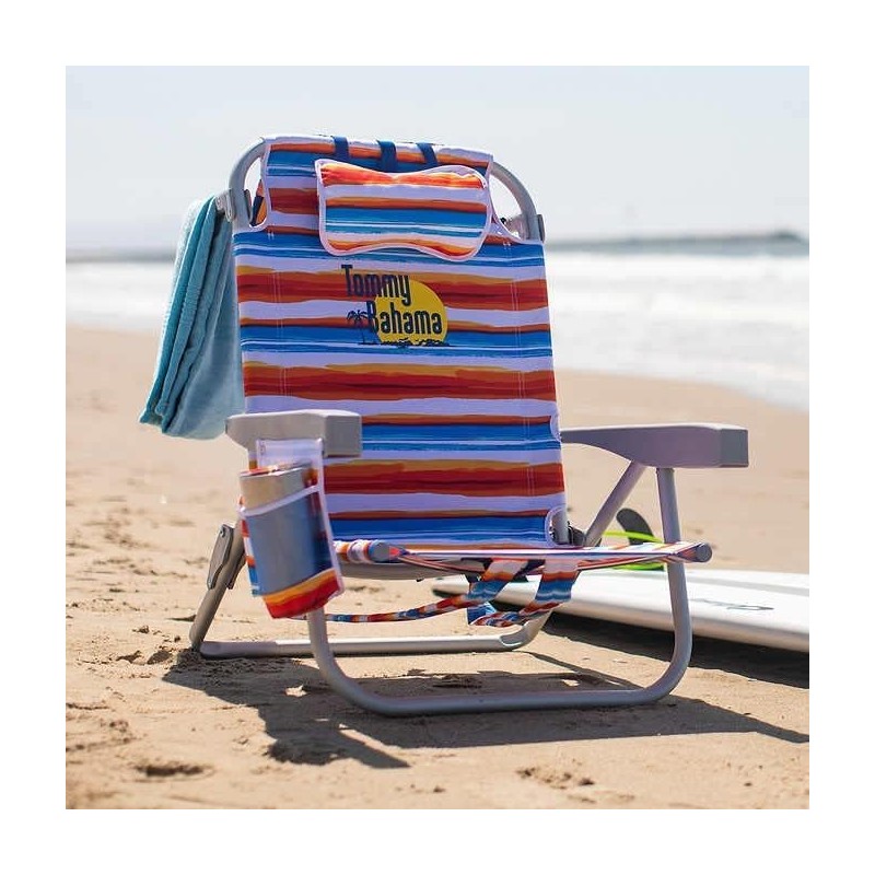 Tommy Bahama Backpack Cooler Beach Chairs - Sunset MS