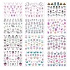 IDDFEVE Easter Nail Art Stickers - Glitter Bunny Eggs Flowers