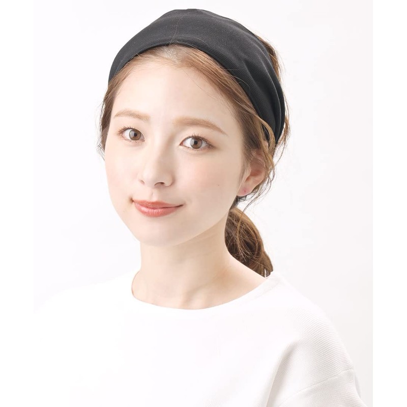 Vingtaine HK-282-BK- Hair Headband, Basic, Wide, Hair Accessories, Simple, Wide