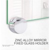 [4 Pieces] Adjustable Rimless Rectangle Glass Shelf Holder Heavy Duty