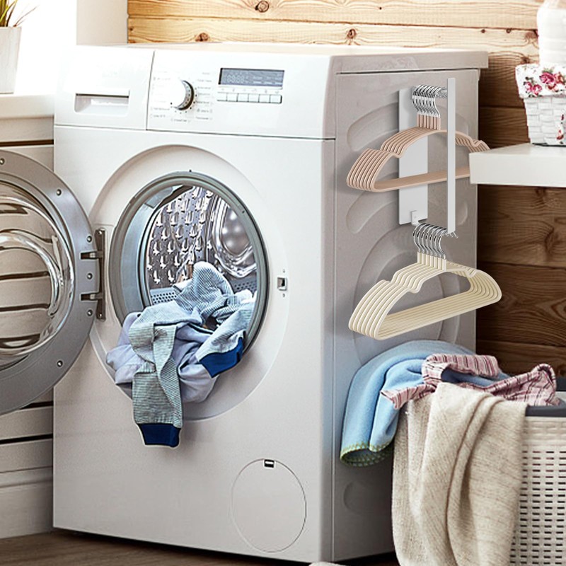 Magnetic Hanger Organizer Stacker, Strong Magnetic Hanger Holder for Laundry