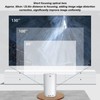 WiFi Movie Projector, Support Same Screen 1920x1080 Resolution White USB