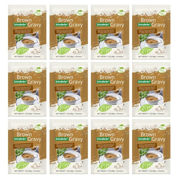 Seitenbacher Gluten-Free Vegetarian Brown Gravy Mix, 1 Ounce Package (Pack