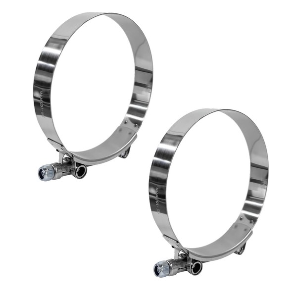 JUSTTOP 2PCS 3.5 Inch T-Bolt Hose Clamp, Adjustable 95-103mm Clamp