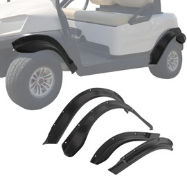LUXEMOTO Golf Cart Front & Rear Fender Flares for Club Car Tempo 2017-2025, 10PCS Combined Mud Guards Mud Flaps Only for Club Car Tempo Standard and Unmodified Golf Carts Body 2017-2025 Accessories