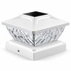 White Solar Post Cap Lights for Fence & Deck –