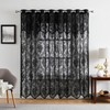 Warm Home Designs Semi Sheer 102" x 84" Lace Black