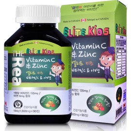 The Real Elite Kids Vitamin C Zinc 1 box total 3 month supply, single option / 더리얼 엘리트 키즈 비타민C 아연 1박스 총3개월분, 단일옵션