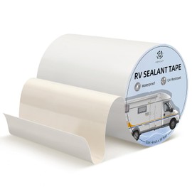 ROSEUP RV Roof Repair White Tape, 8 Inch X 50 Feet, RV Repair Seal Tape for Camper Roof Repair, Trailer Roof Sealant, Stop Camper Roof Leaks, UV-Resistant, Weatherproof