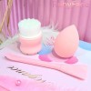 Set Esponja Puff Maquillaje Y Limpieza Facial Rubyface