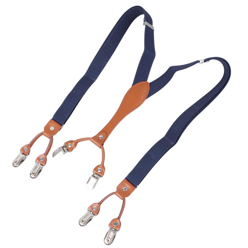 Men's Suspenders, Adjustable Heavy Duty, Elegant Double Layer, Easy Matching,