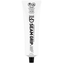 GEAR AID Seam Grip WP Waterproof Sealant and Adhesive for Jackets, Tents, Tarps, Rain Gear and Outdoor Fabric, Repairs Rips and Seals Seams on Nylon, Canvas, Vinyl, 8 oz