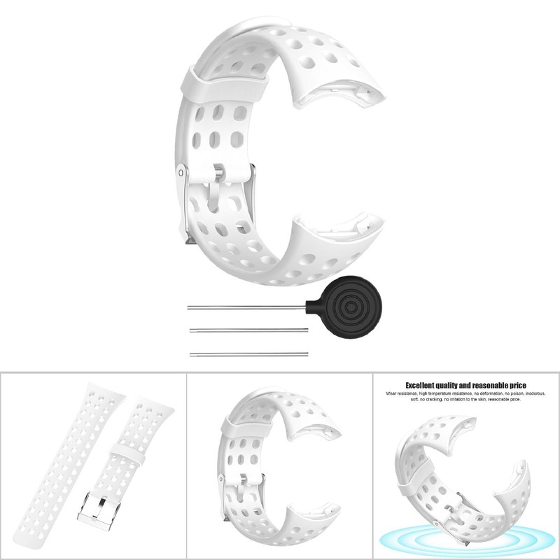 Silicone Rubber Men Smartwatch Wrist Band Bracelet for Suunto M1