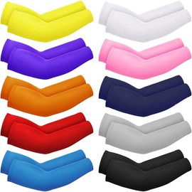 Cooling Arm Sleeves Compression Cover UV Sun Protection Sports For Men Women - Color: 4