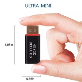 AIMALL Display Port to HDMI Male Female Adapter Converter DisplayPort DP to HDMI, Supports 4K Ultra HD, Uncompressed Audio, Gold-Plated Connectors, for HDTV/PC/Gaming