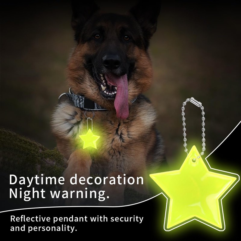 Capaneus Safety Reflector Pendant, Children's Reflector Pendant for School Bag,