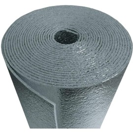 US Energy Products R-8 HVAC Duct Wrap Insulation Reflective Double Sided Foam Core (Class 1-A ASTM FIRE Rated) (AD5 1/4INCH Thick) 2FT X 25FT (50SQFT)