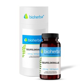 BIOHERBA Devil's Claw - 310 mg Harpagophytum Procumbens Capsules - 100 High Dose Capsules - Natural Support for Muscles and Bones, with Vitamin D, PZN 18215511