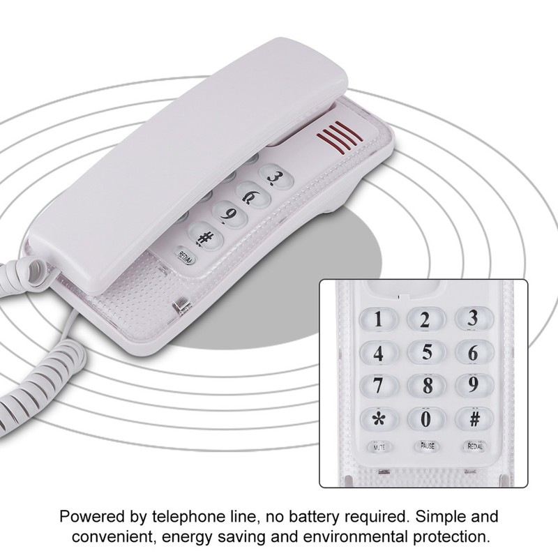 Wall Mount Landline Telephone Extension No Caller ID Home Phone