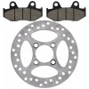 Caltric Rear Brake Disc Rotor with Pads For Yamaha Raptor