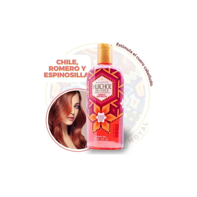 Shampoo Huichol De Chile, Romero Y Espinosilla 250 Ml