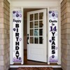 LASKYER Happy 14th Birthday Purple Door Banner - Cheers to