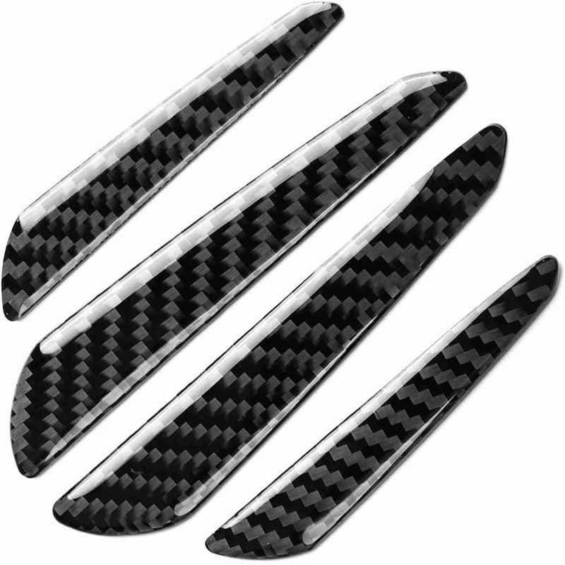 Protectores de Borde de Puerta de Coche, Fibra de Carbono