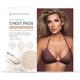 Almohadillas Antiarrugas Para El Cuello Y El Pecho - Anti-Envejecimiento Reafirmante De La Piel Para Hidratar Las Líneas Finas Y Prevención De La Flacidez - Almohadillas De Si