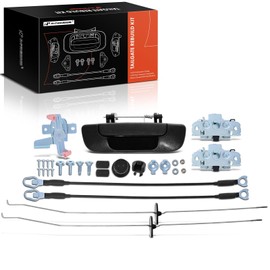 A-Premium 30-PC Tailgate Rebuild Kit Compatible with Dodge Ram 1500 2003-2008, Ram 2500 2005-2009, Ram 3500 2006-2009, Tailgate Handle Bezel Latch Hinge Cable Bumper Bushing Bolts