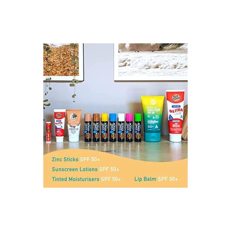 Sun Zapper SPF 50+ Zinc Stick Fotoprotector Mineral en Barra.