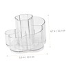 WOONEKY Makeup Brush Holder Rotatable Vanity Organizer with Compartments Compact