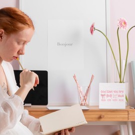 FLVGE Coquette Dorm Decor, Preppy Pink Bowknot Bible Aesthetic Wooden Box Sign, Girly Wall Decor for Girls Room College Apartment Dorm Decoration