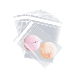 Purple Q Crafts Clear Self Sealing Cellophane Bags Cookie Bags For Packaging Gifts, Favors, Cookies, Photos and Products (3"x5")