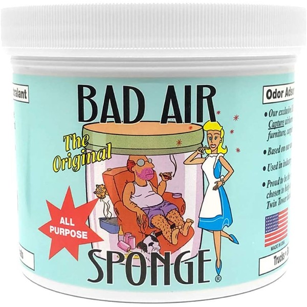 Bad Air Sponge Odor Neutralizer, Absorbs and Eliminates Bad Smells, 2 lb