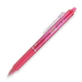 PILOT FriXion Clicker Erasable, Refillable & Retractable Gel Ink Pens, Fine Point, Pink Ink, 12-Pack (31454)