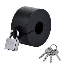 Door Knob Lockout Device Door Handle Lock Cover with Padlock & Keys Cover to Disable The Doorknob/Faucet/Valve Outside Prevent Turning of Door Knob and Access to Keyhole
