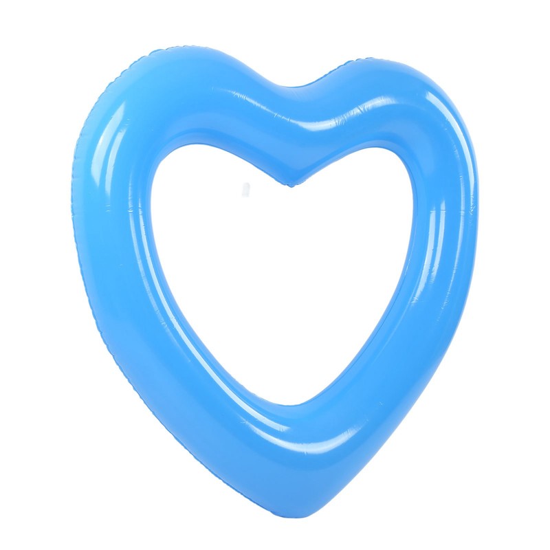 Heart Shaped Swimming Circle 120cm Thick Tear Resistant PVC Material