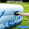Large Inflatable Pool with Light, 12TF x 6.5TF Inflatable Swimming
