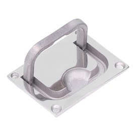 Tirador de Escotilla de Anillo de Barco Cuadrado de Acero Inoxidable 316, Elevación Al Ras para Barcos, Tapas de Registro de Cebo, con Puertas de Acceso, Cubiertas de Registro de