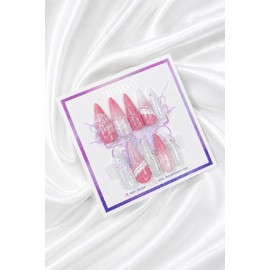 Pink Veil Handmade Nail Tips - Ballerina / 핑크 베일 수제 네일팁 - 발레리나