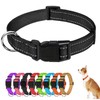 Light Up Dog Collar Reflective Pet Collar Adjustable Nylon Collars