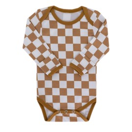 Copper Pearl Long Sleeve Bodysuit Baby: Ultra Soft Baby for Newborns, Boys, and Girls - Stylish, Comfortable, Overlap Shoulders, Premium Knit Fabric - 3-6 Months, Rad