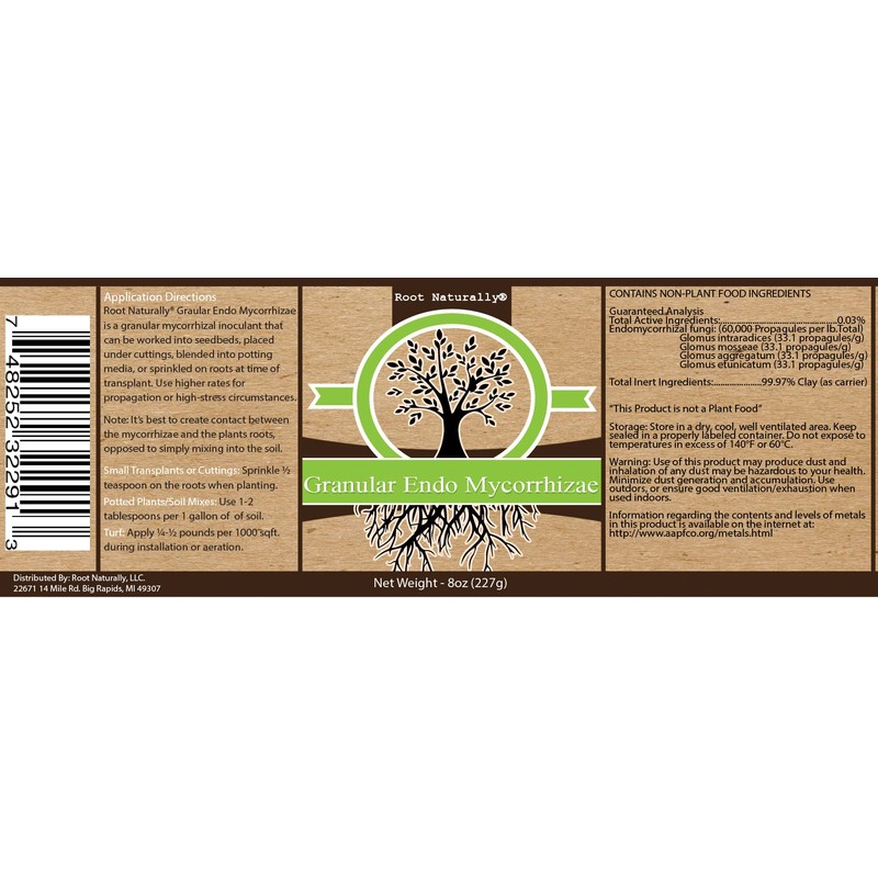 Root Naturally Endo Mycorrhizae - 8 Oz
