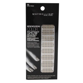 Maybelline New York Color Show Fashion Prints Nail STickers # 40 Metal Prisms