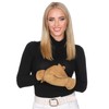 Harrys-Collection Women's Lambskin Mittens with Elastic Band, brown
