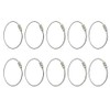 AKORD 10pcs Stainless Steel Wire Keychain Cable Keyring Twist Barrel,